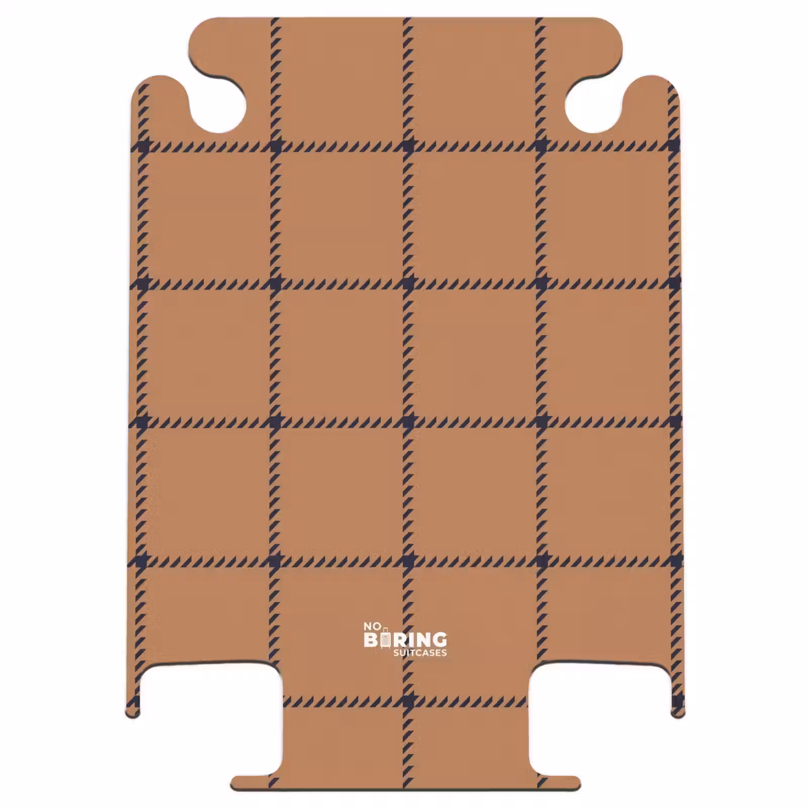 CaseSwap™ - Checkered pattern with herringbone lines in brown and black — 1