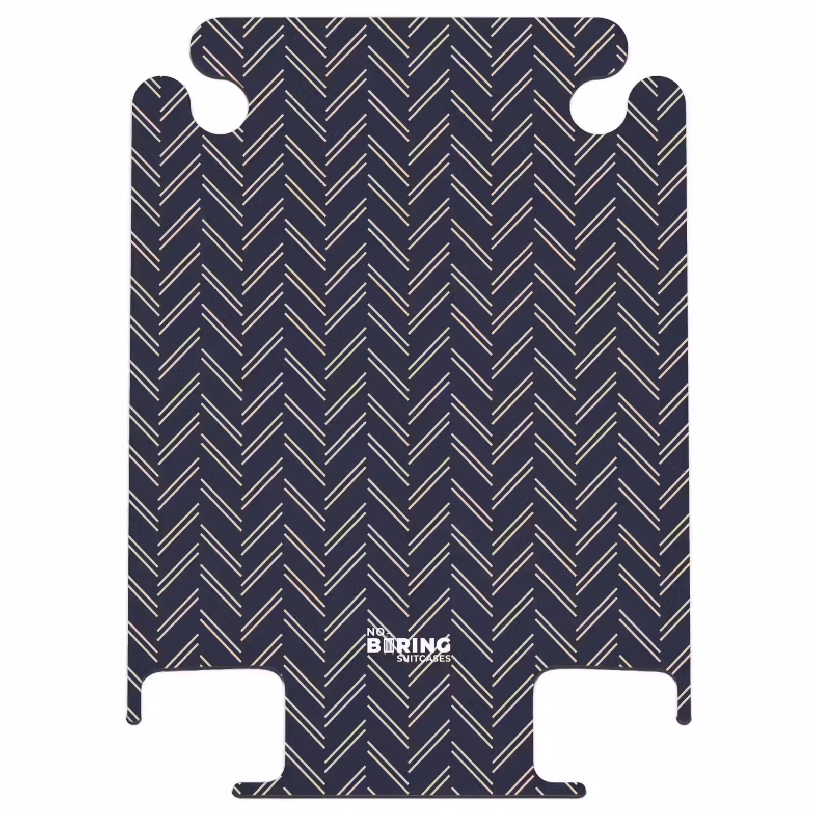 CaseSwap™ - Herringbone texture with light pink lines on dark blue — 1