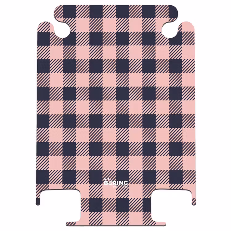 CaseSwap™ - Checkered checkerboard pattern in pink and black — 1