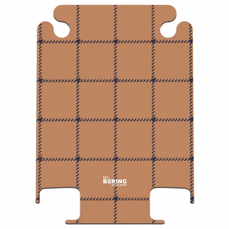 CaseSwap™ - Checkered pattern with herringbone lines in brown and black — 1