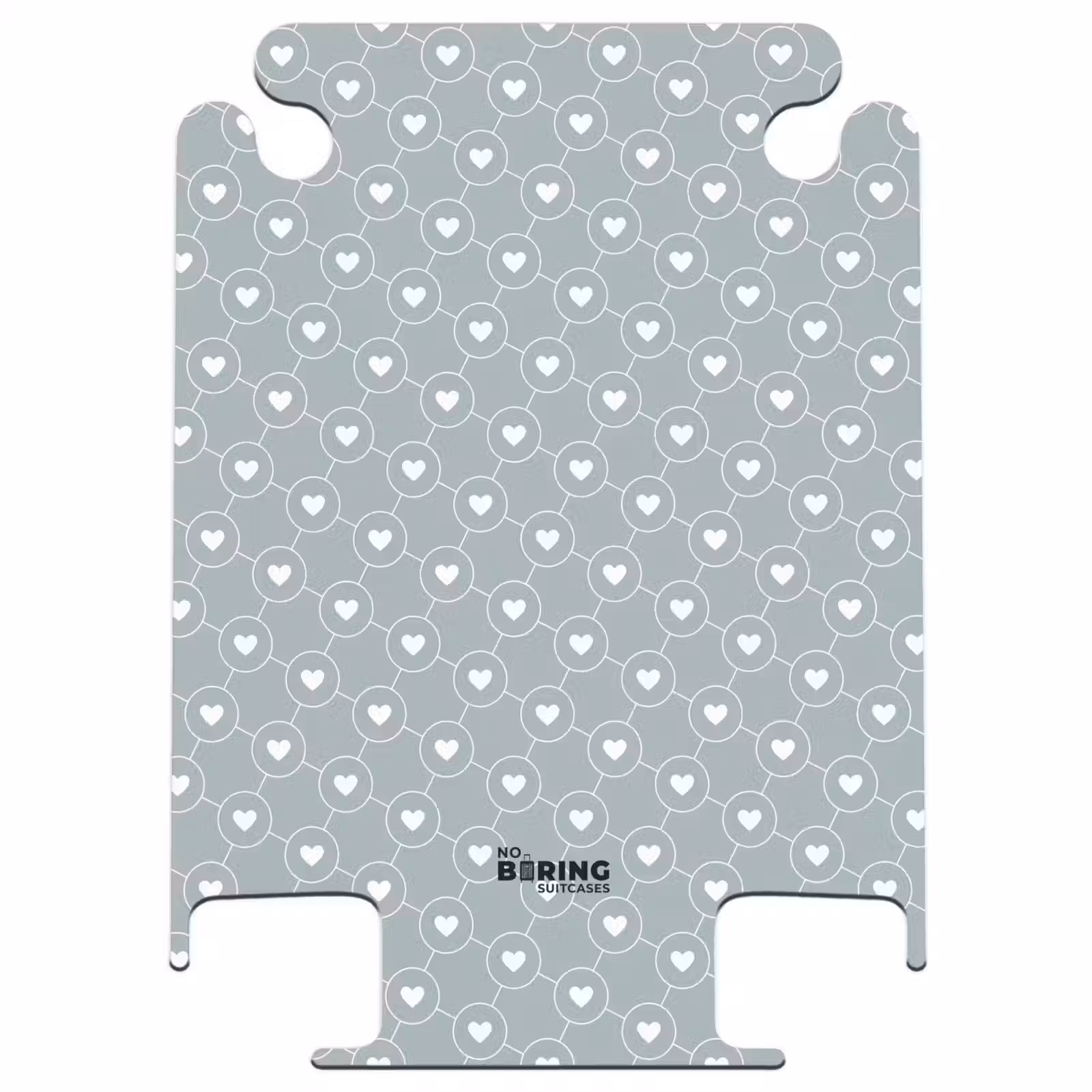 CaseSwap™ - Gray-green background with white hearts — 1