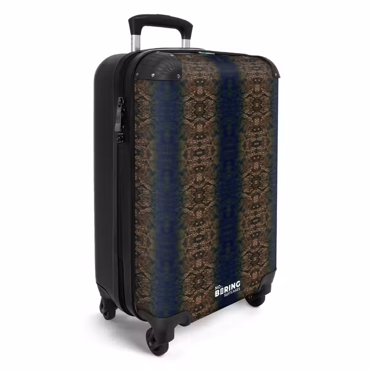 CaseSwap™ - Brown-blue snakeskin with symmetrical scale structure — 2