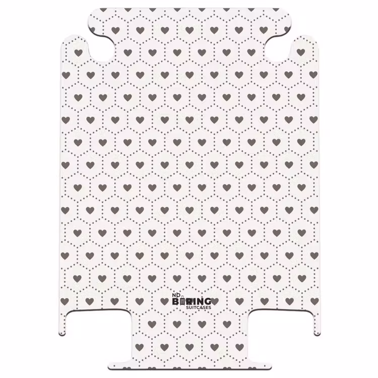CaseSwap™ - Cream background with brown hearts — 1