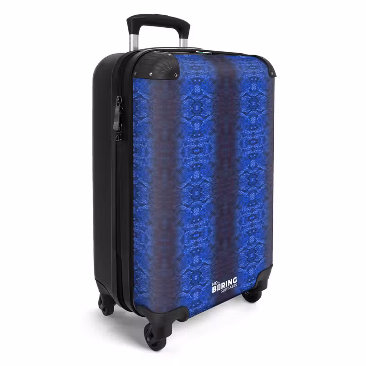 CaseSwap™ - Dark blue snakeskin with symmetrical scale structure — 2