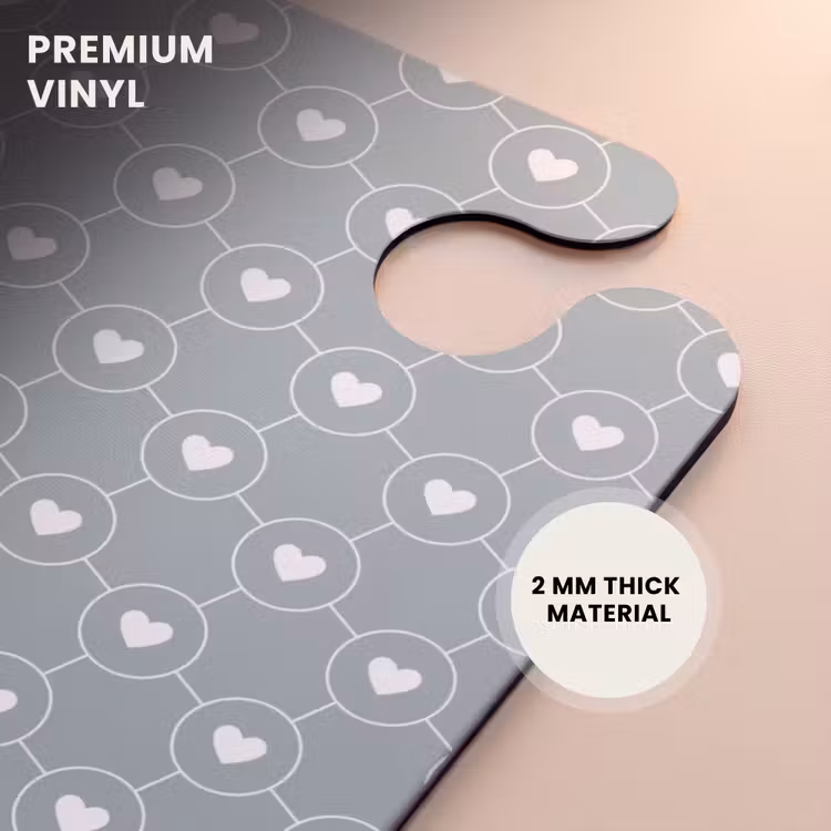 CaseSwap™ - Gray-green background with white hearts — 6