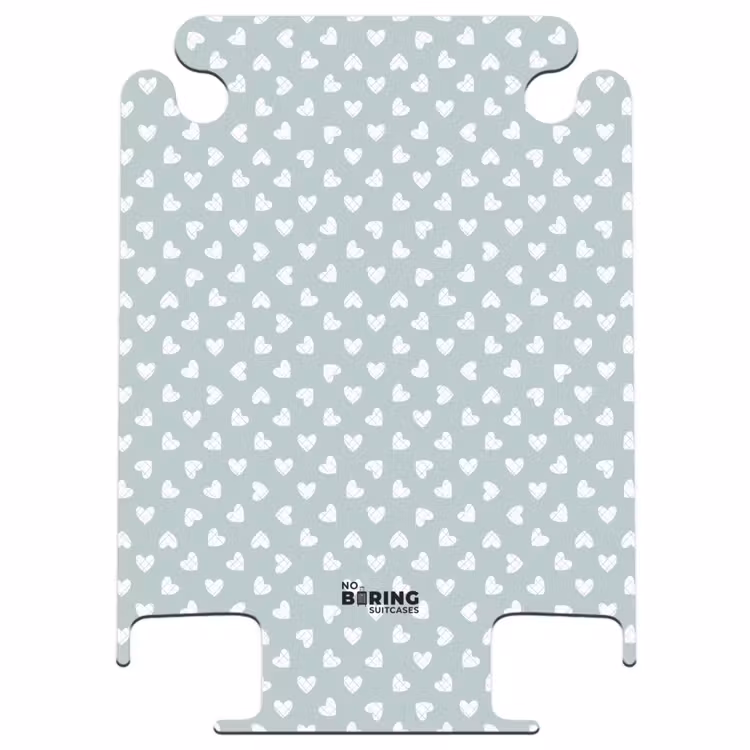 CaseSwap™ - Gray-green background with white hearts — 1