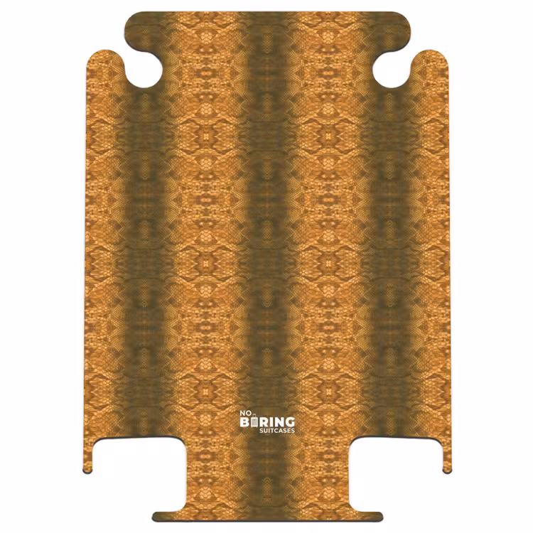 CaseSwap™ - Orange snakeskin with symmetrical scale structure — 1