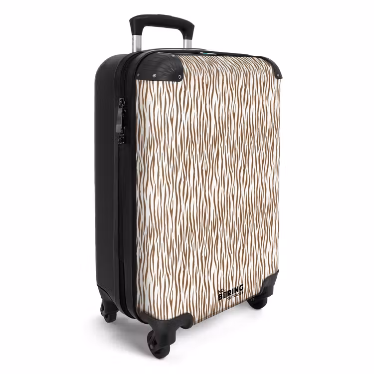 CaseSwap™ - Brown zebra print on light background — 2