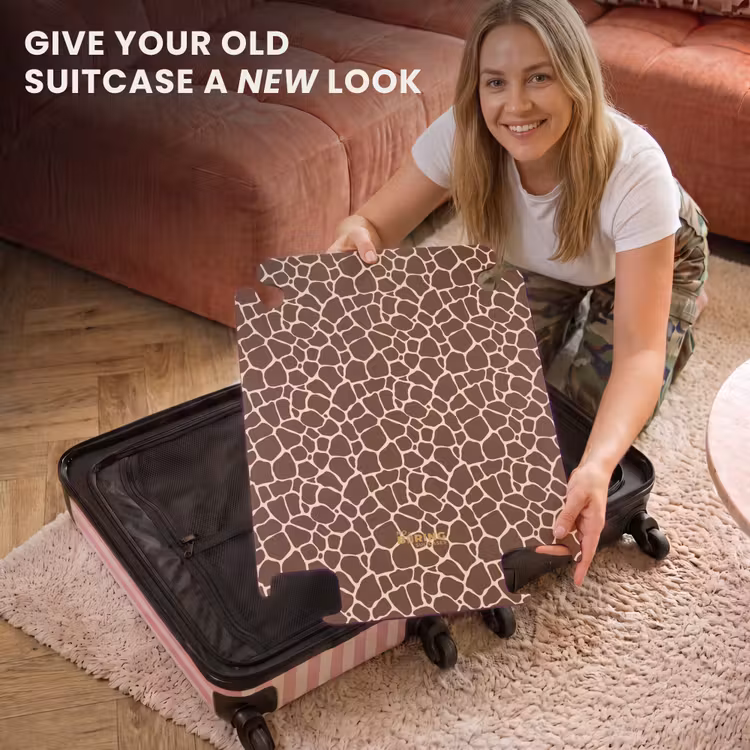 CaseSwap™ - Dark brown giraffe pattern with beige veins — 3