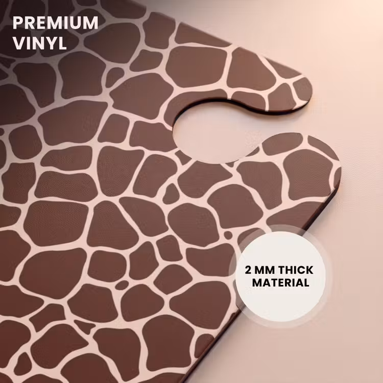 CaseSwap™ - Dark brown giraffe pattern with beige veins — 6