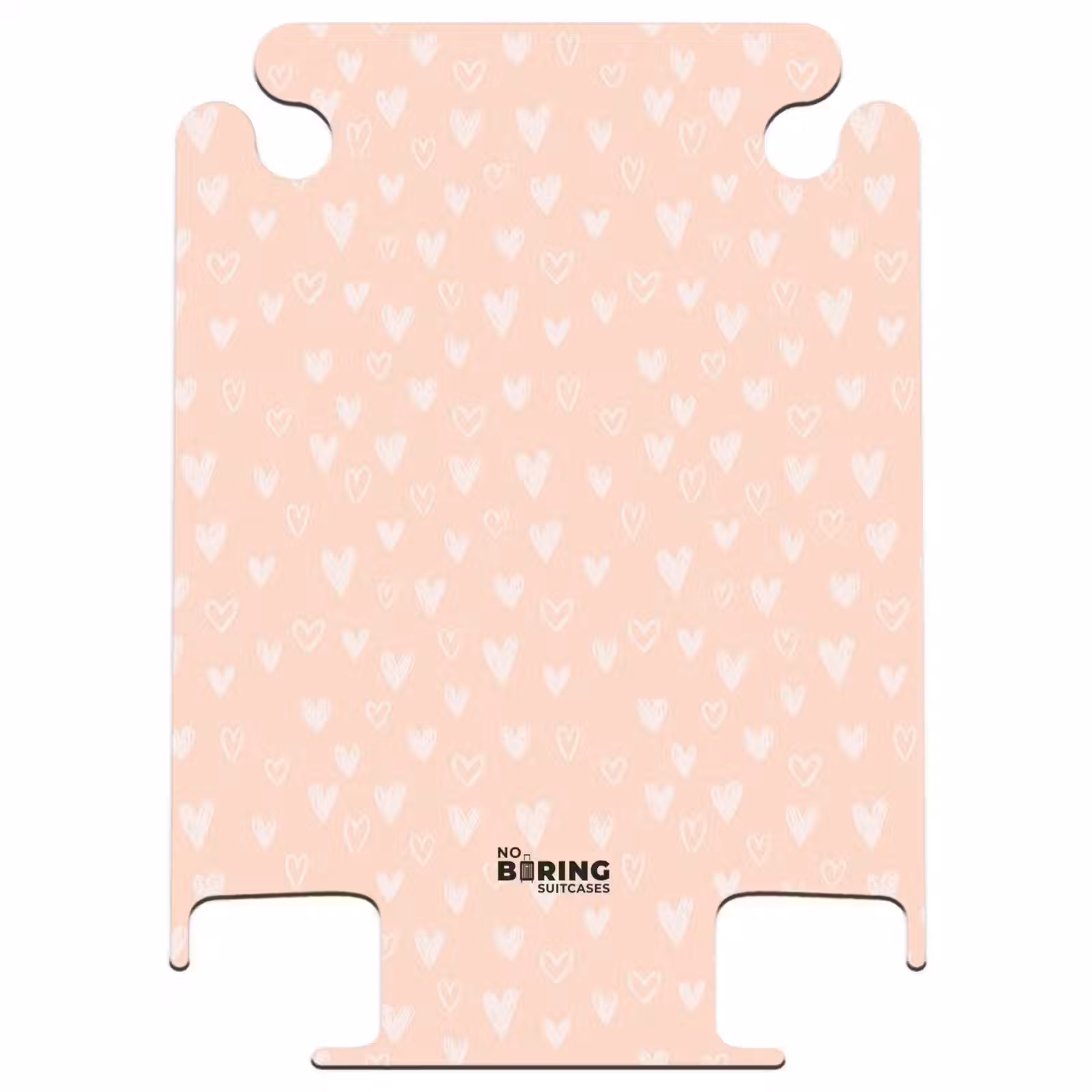 CaseSwap™ - White hearts on salmon pink background — 1