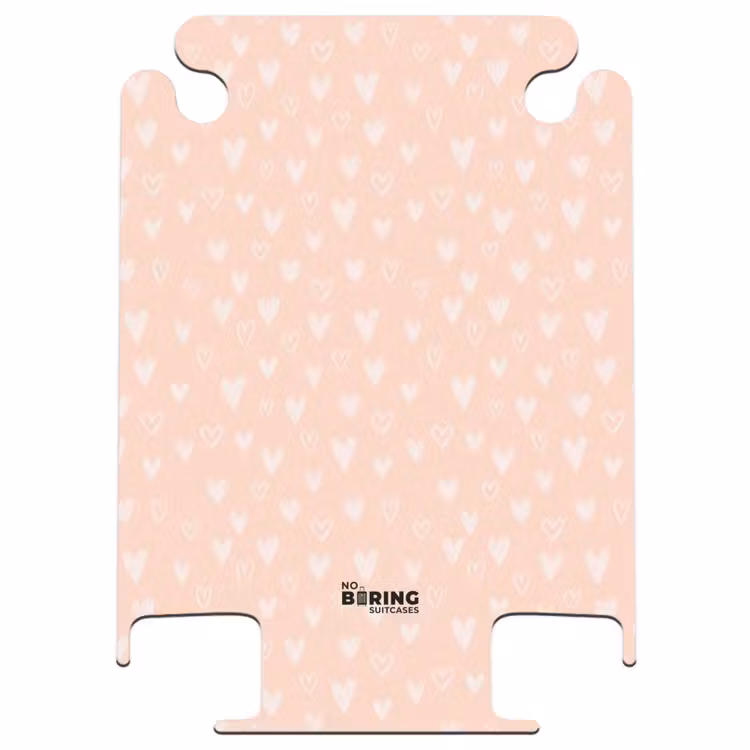 CaseSwap™ - White hearts on salmon pink background — 1