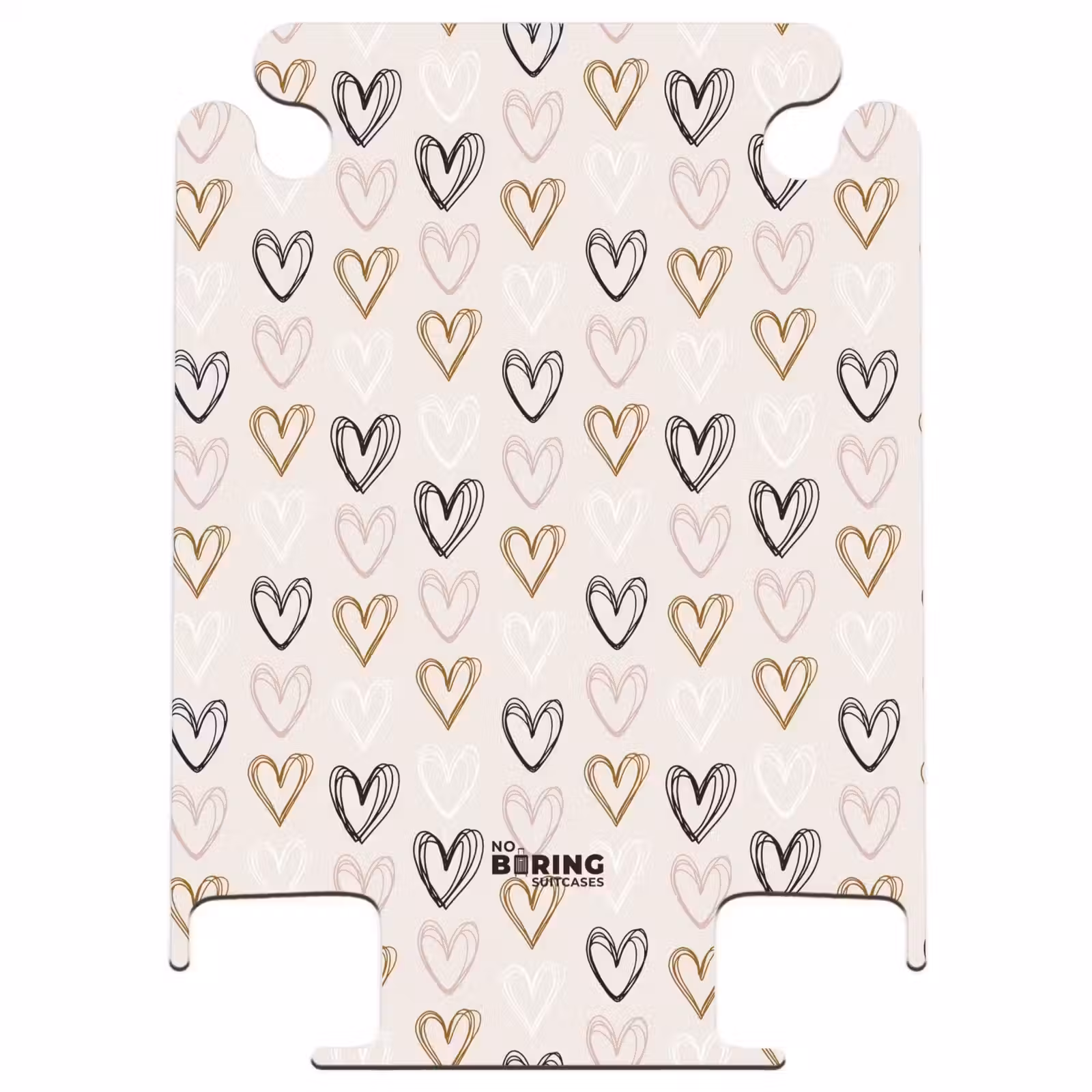 CaseSwap™ - Heart pattern in various colors on beige — 1