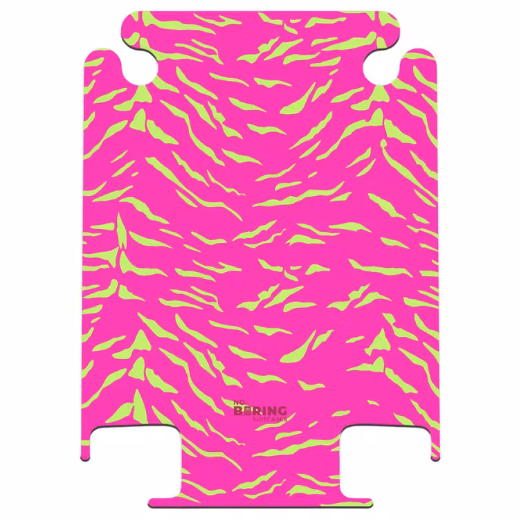 CaseSwap™ - Bright pink tiger print with lime green stripes — 1
