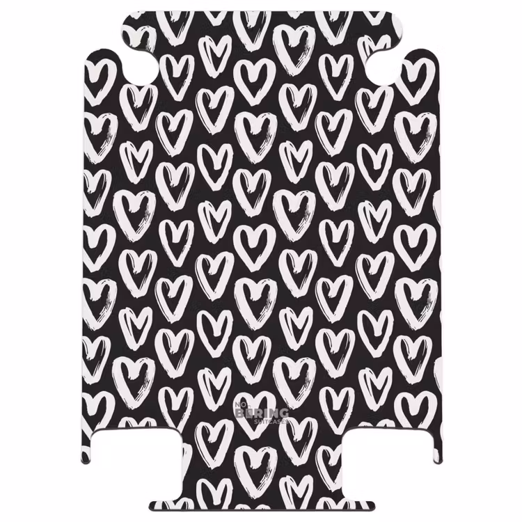 CaseSwap™ - Cream hearts on black — 1
