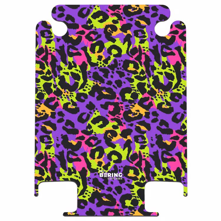 CaseSwap™ - Neon panther print on purple with colorful accents — 1