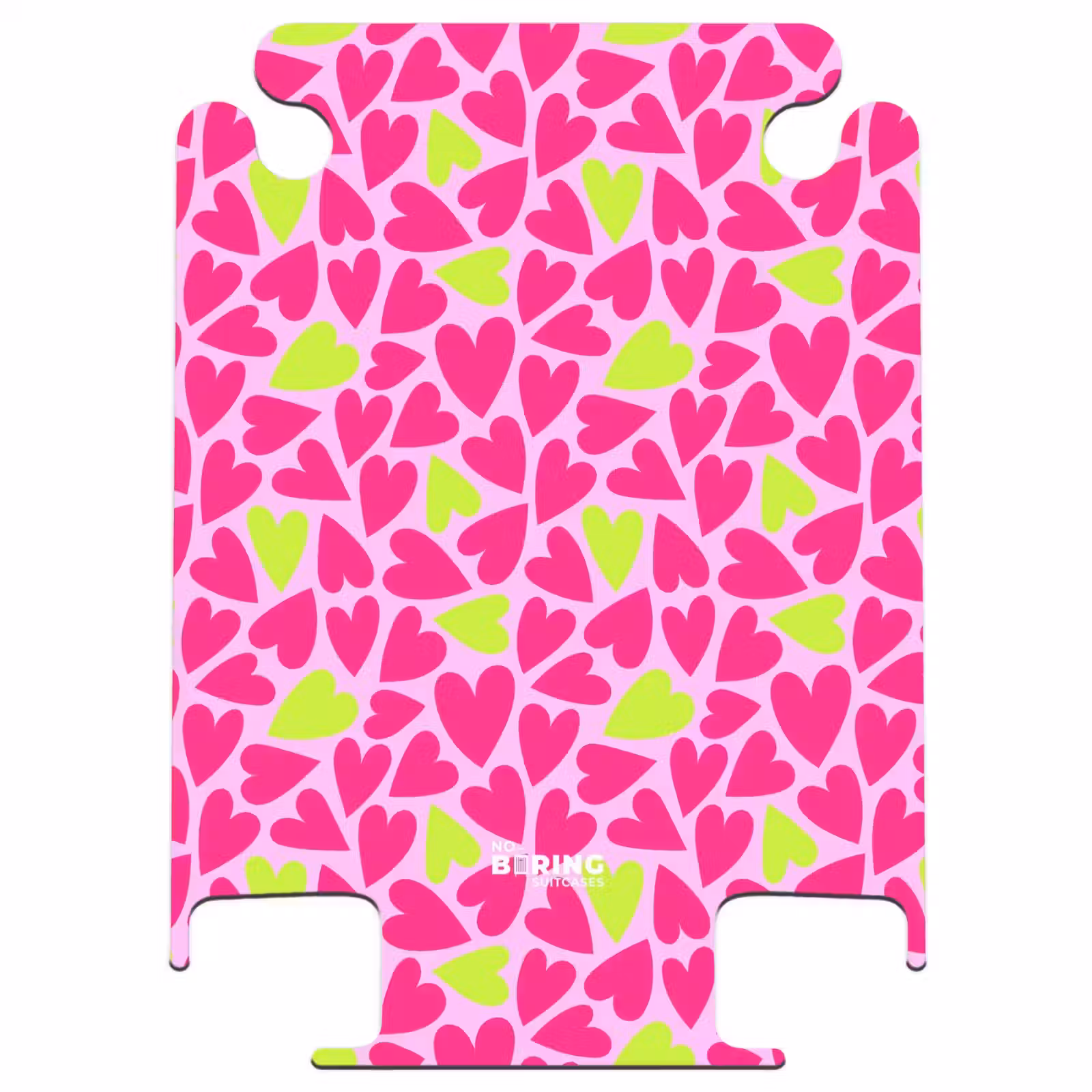 CaseSwap™ - Pink and lime green hearts on light pink background — 1