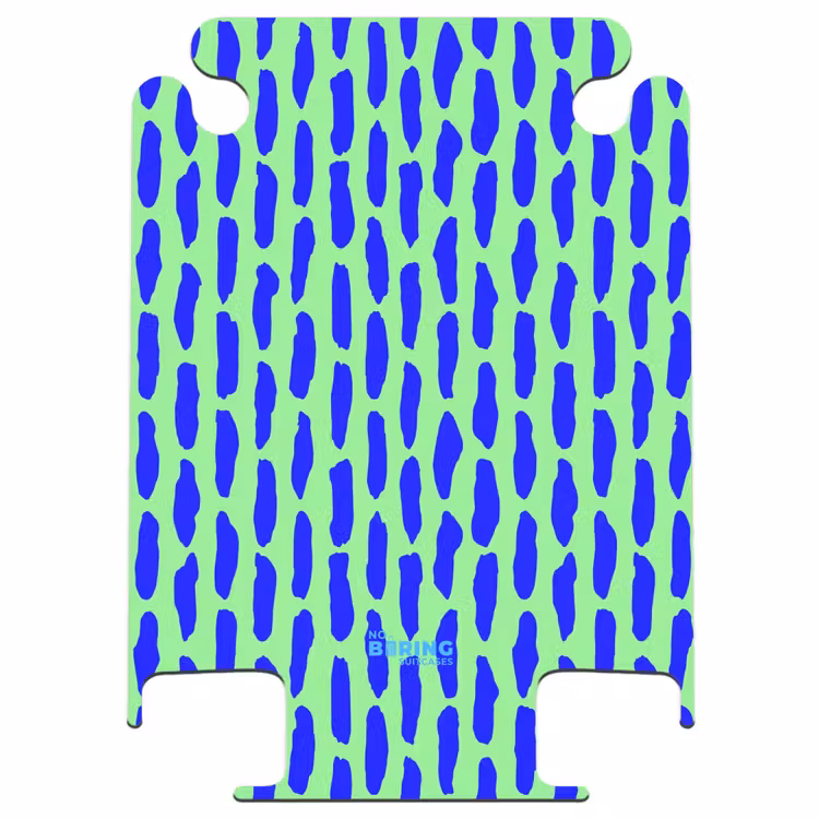 CaseSwap™ - Blue pattern on mint green — 1