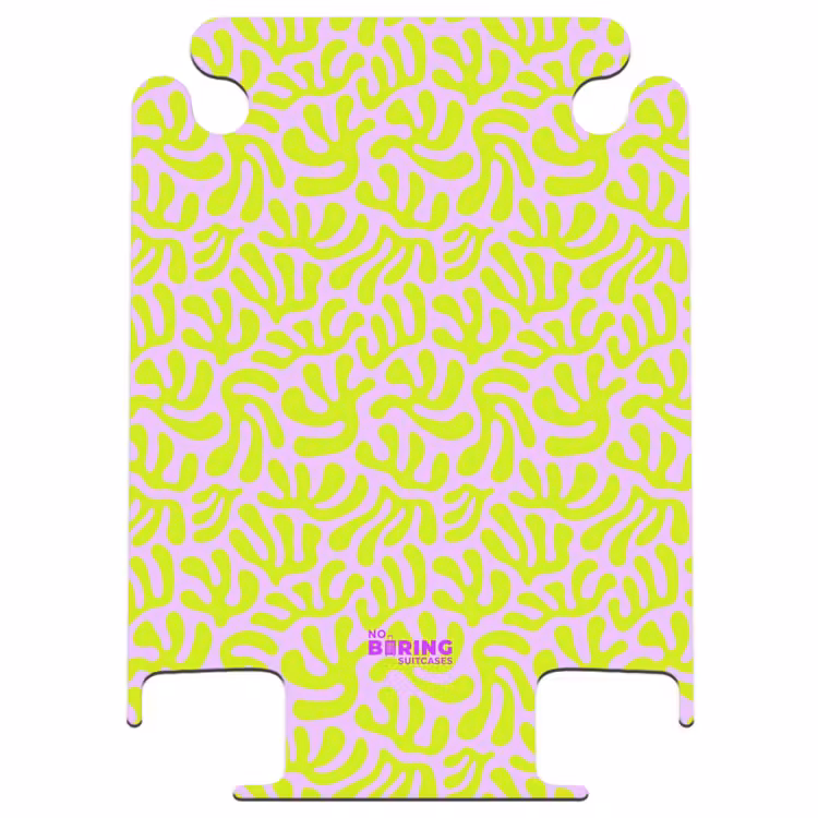 CaseSwap™ - Neon leaves on light pink background — 1