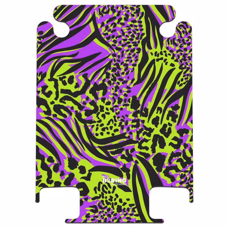 CaseSwap™ - Wild animal print in purple, lime green and black — 1