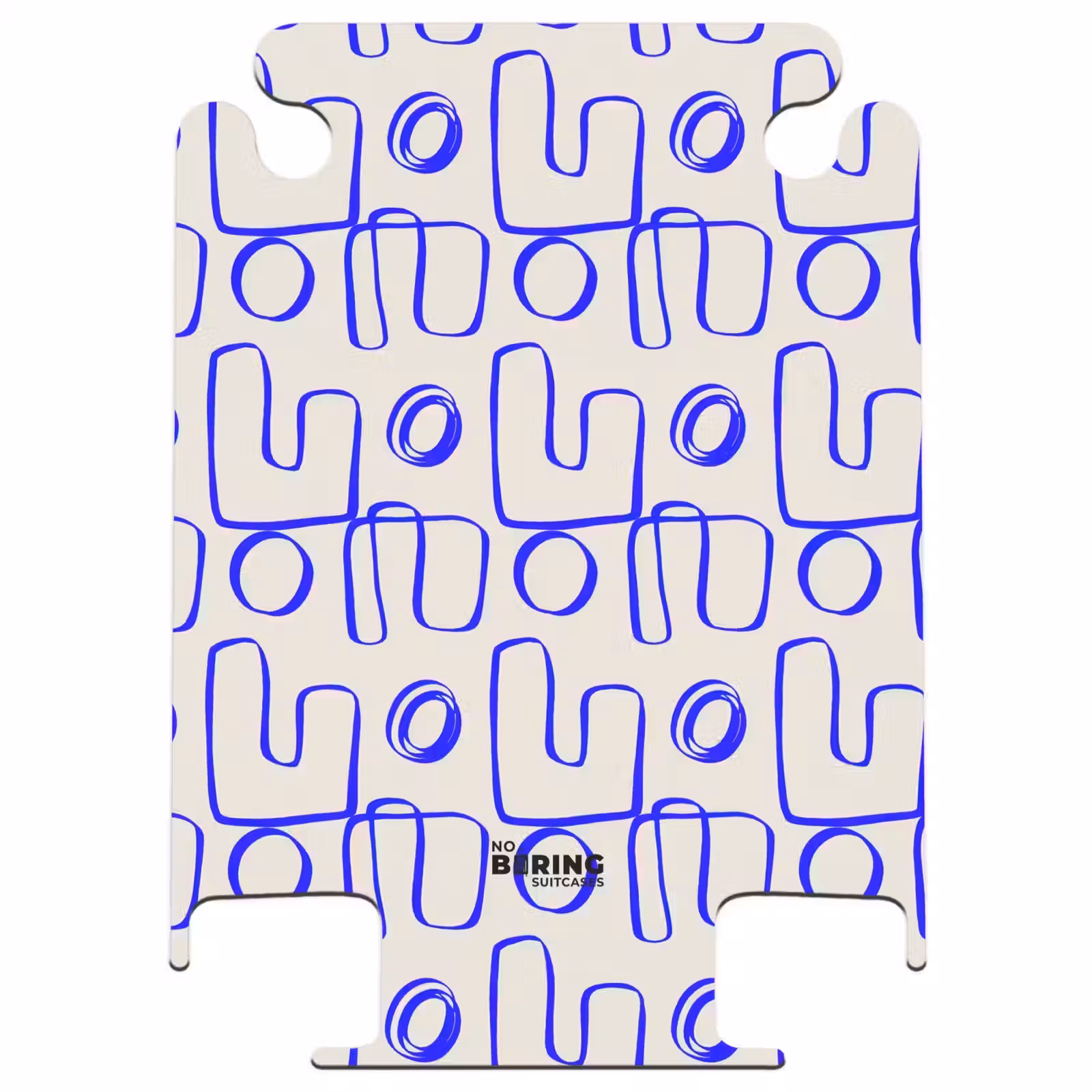 CaseSwap™ - Blue abstract lines on beige background — 1