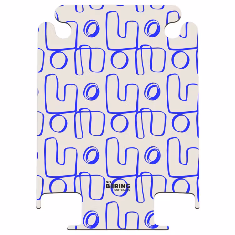 CaseSwap™ - Blue abstract lines on beige background — 1