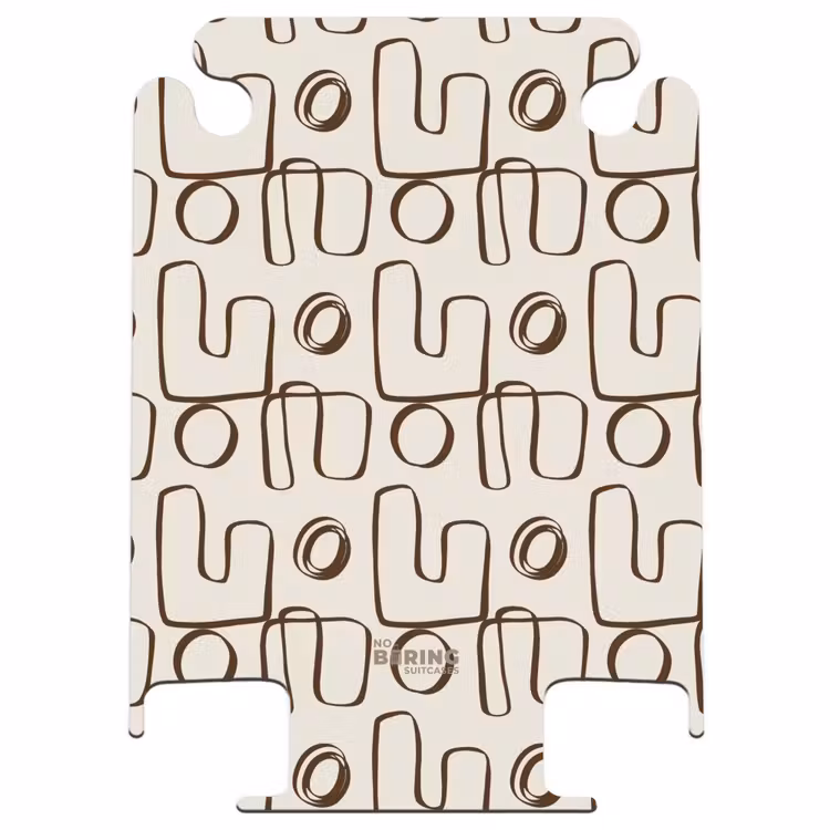 CaseSwap™ - Brown abstract lines on beige background — 1