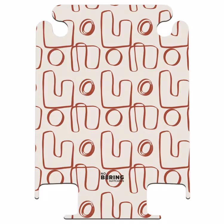 CaseSwap™ - Dark red abstract lines on beige background — 1