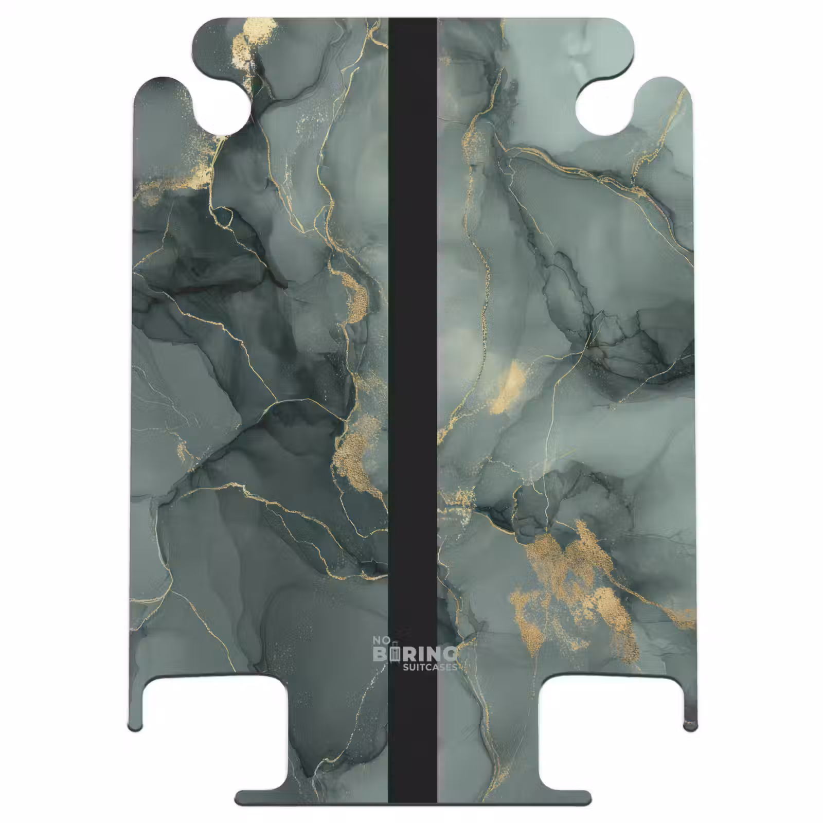 CaseSwap™ - Green marble texture with gold accents — 1