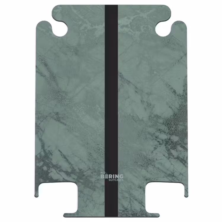 CaseSwap™ - Green marble look with black vertical stripe — 1