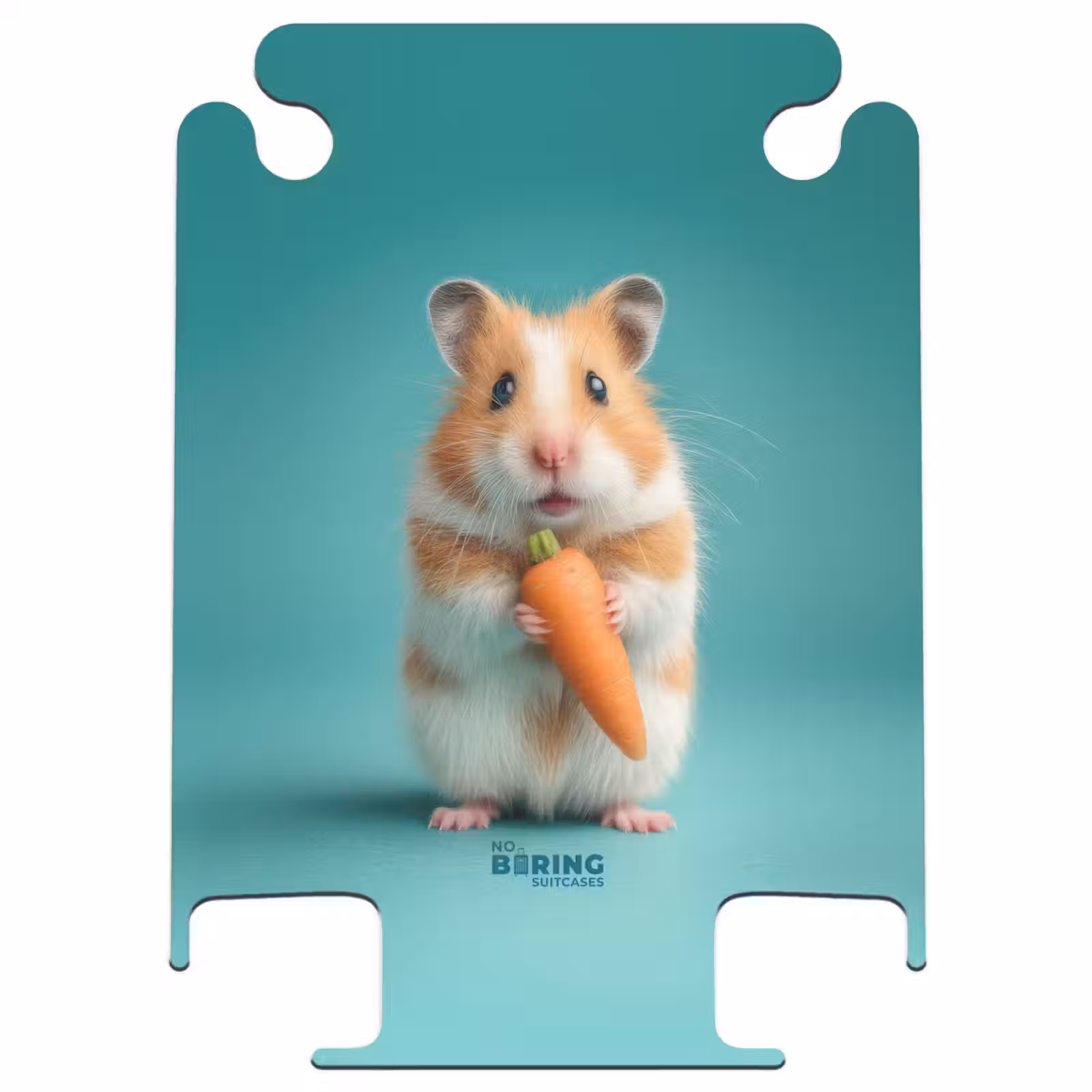 CaseSwap™ - Hamster with a carrot on a blue background — 1