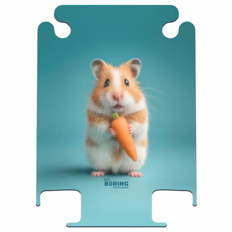 CaseSwap™ - Hamster with a carrot on a blue background — 1