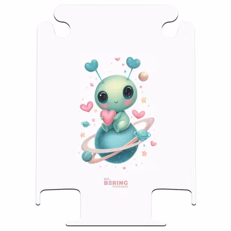 CaseSwap™ - Alien holding a heart on a planet — 1
