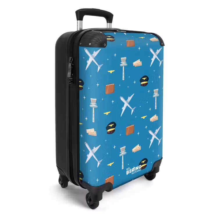 CaseSwap™ - Aviation theme with airplanes on blue background — 2