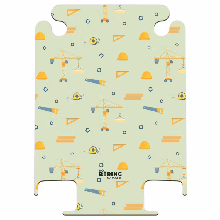 CaseSwap™ - Construction cranes and carpentry tools on mint green background — 1