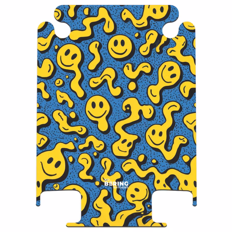 CaseSwap™ - Flowing smiley faces on a blue background — 1