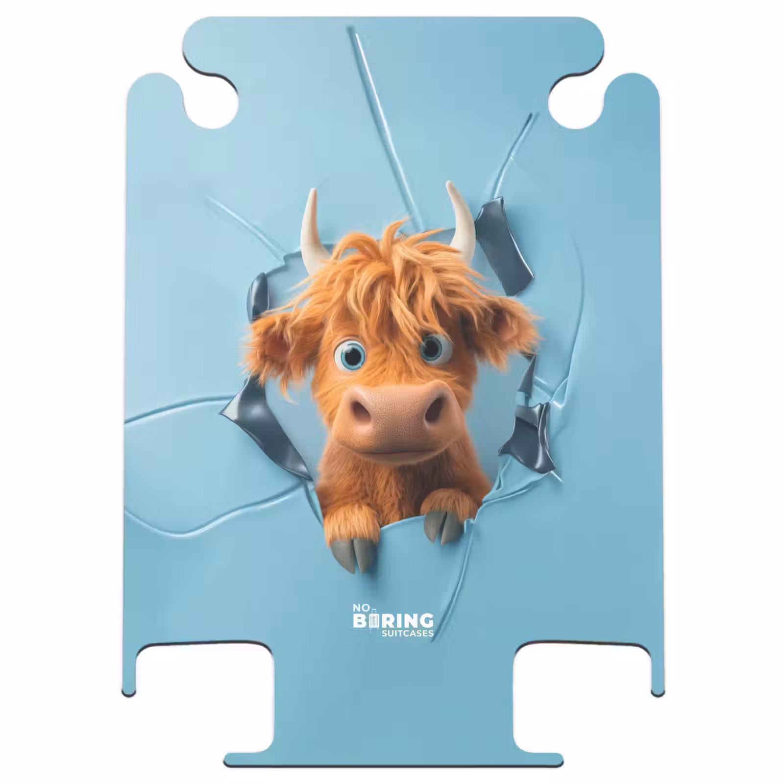 CaseSwap™ - Cartoon-like cow breaks through wall — 1