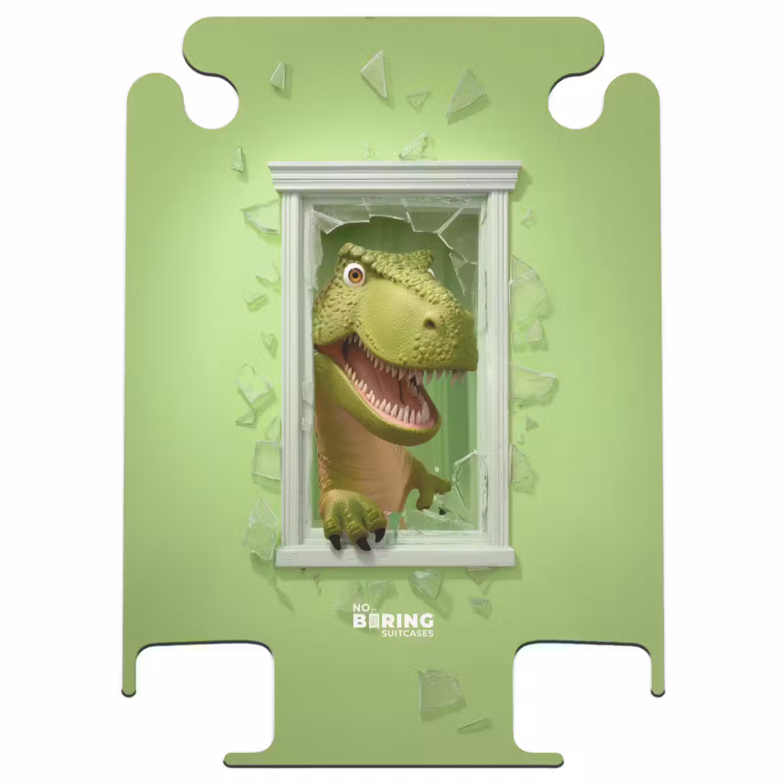 CaseSwap™ - T-rex breaks through green glass window — 1