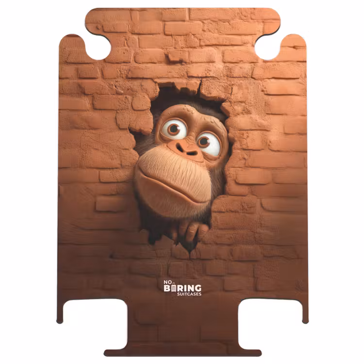 CaseSwap™ - Big-eyed monkey looks through hole in brick wall — 1