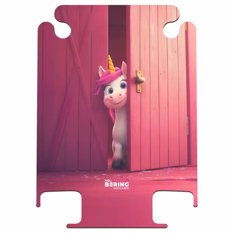 CaseSwap™ - Unicorn with pink mane behind pink door — 1
