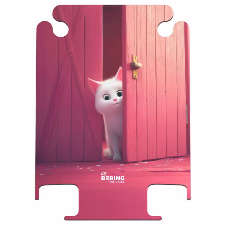 CaseSwap™ - White cat peeks through pink door — 1