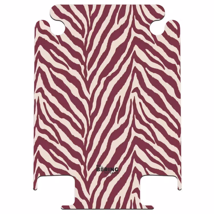 CaseSwap™ - Zebra - Motif - Bordeaux - Red — 1