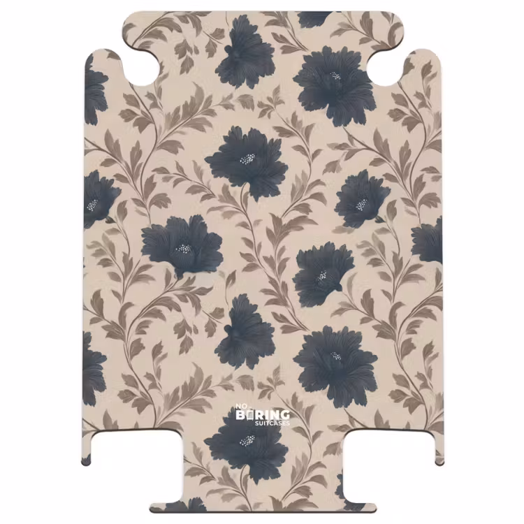 CaseSwap™ - Motif - Flowers - Black - Beige — 1