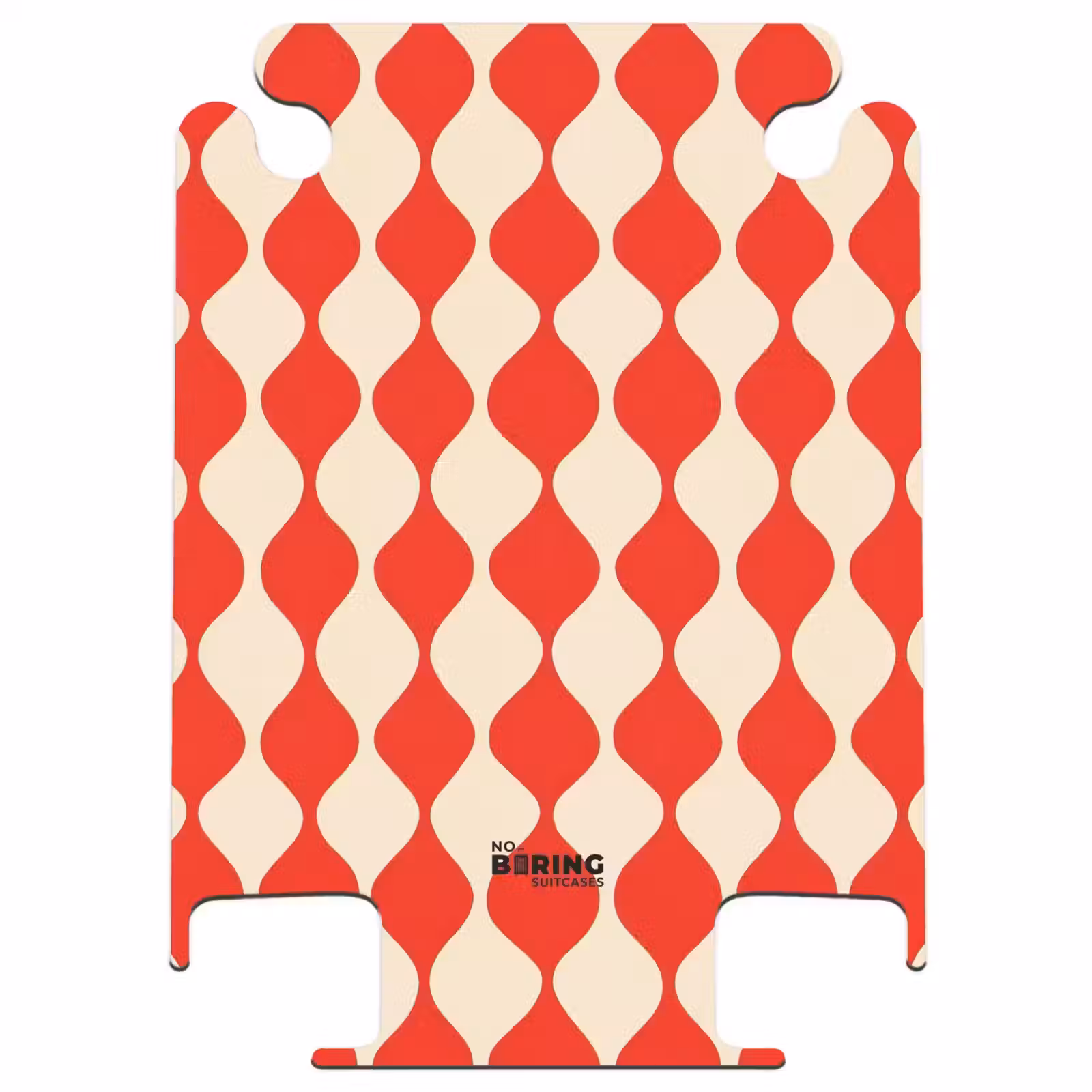 CaseSwap™ - Wavy pattern - Retro - Red - Beige — 1