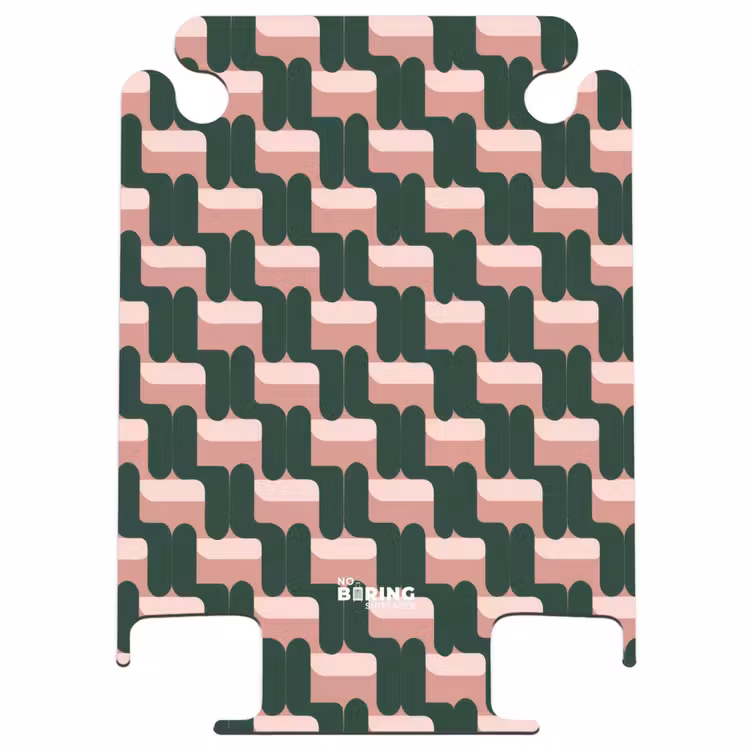 CaseSwap - Braid pattern - Green - Pink - Geometric — 1