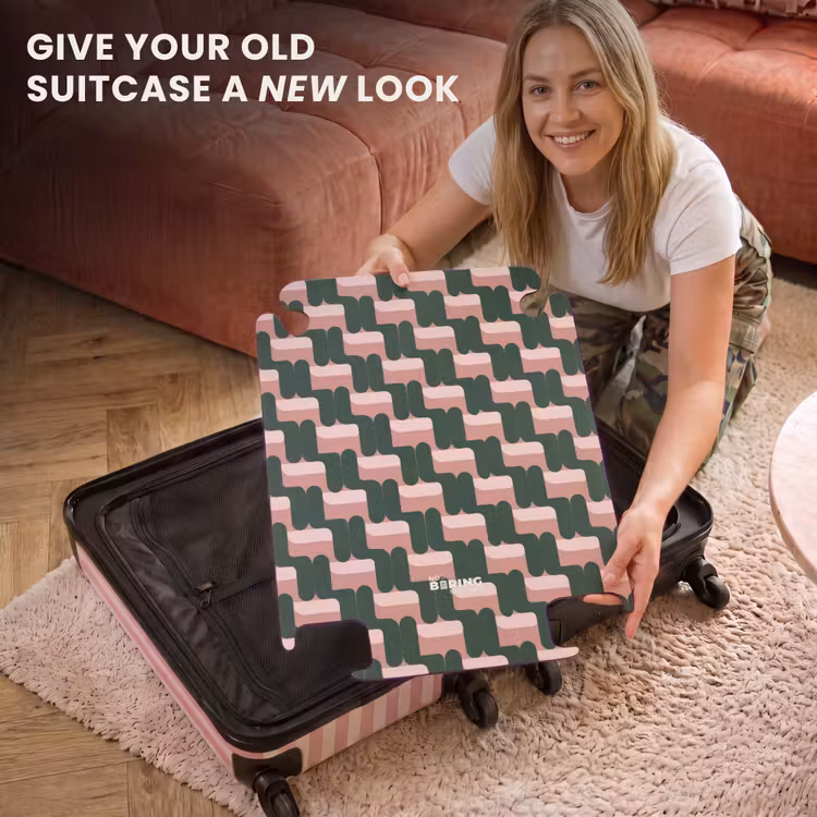 CaseSwap - Braid pattern - Green - Pink - Geometric — 3