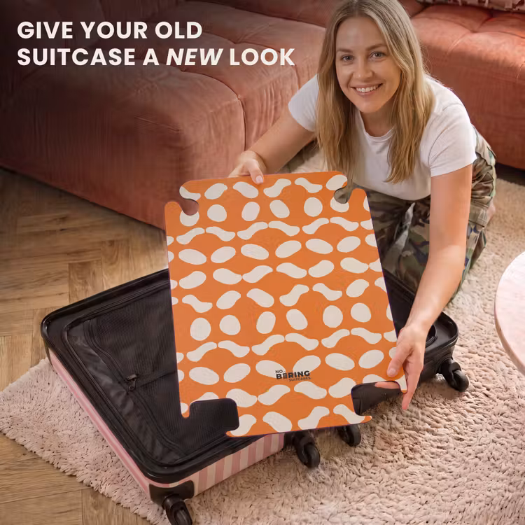 CaseSwap™ - Orange - Checkered pattern - White — 3