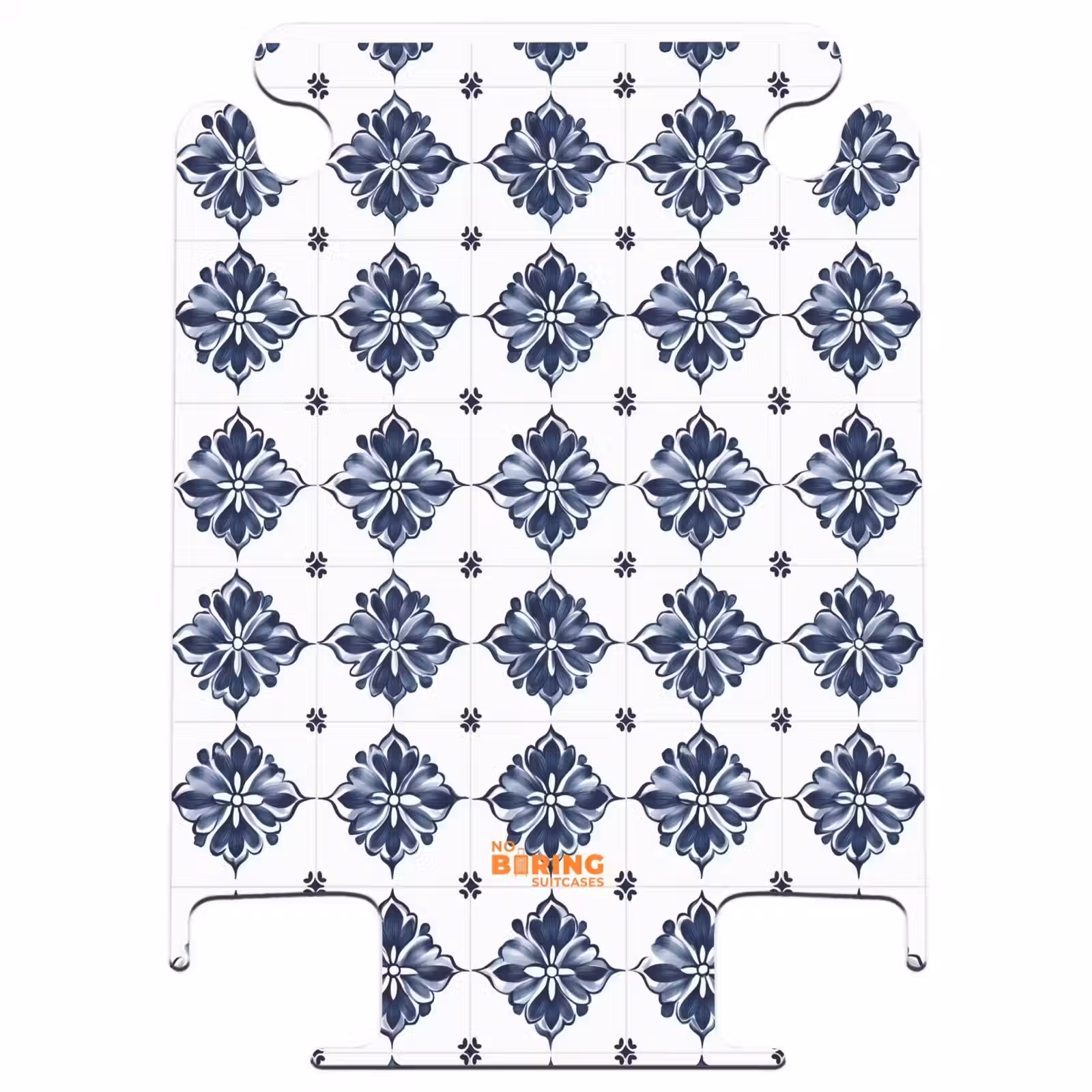 CaseSwap™ - Tile pattern - Blue - White - Flower — 1