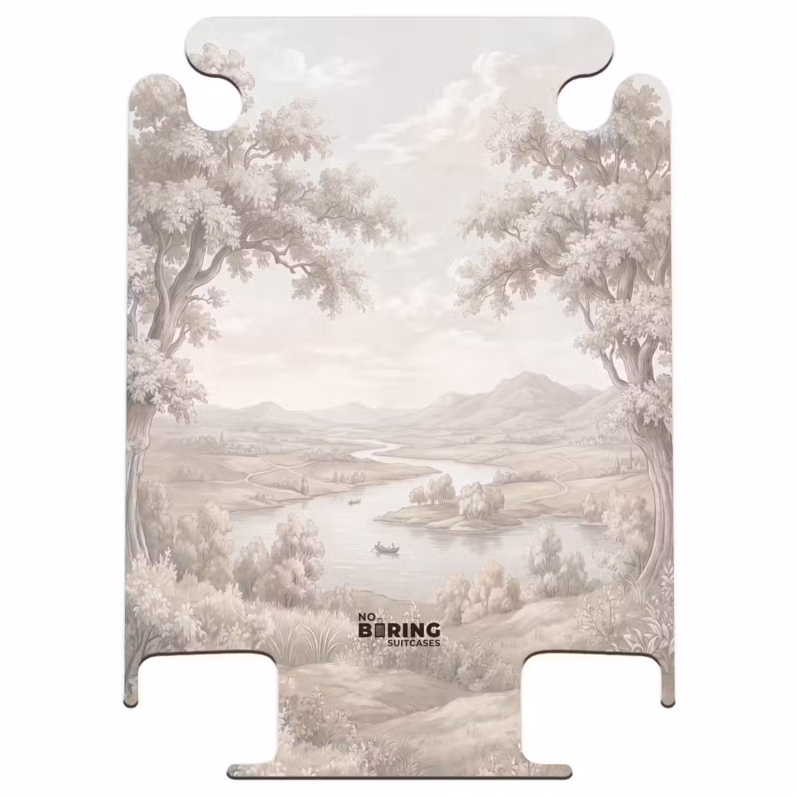 CaseSwap™ - River Landscape - Mountains - Nature - Vintage - Beige — 1