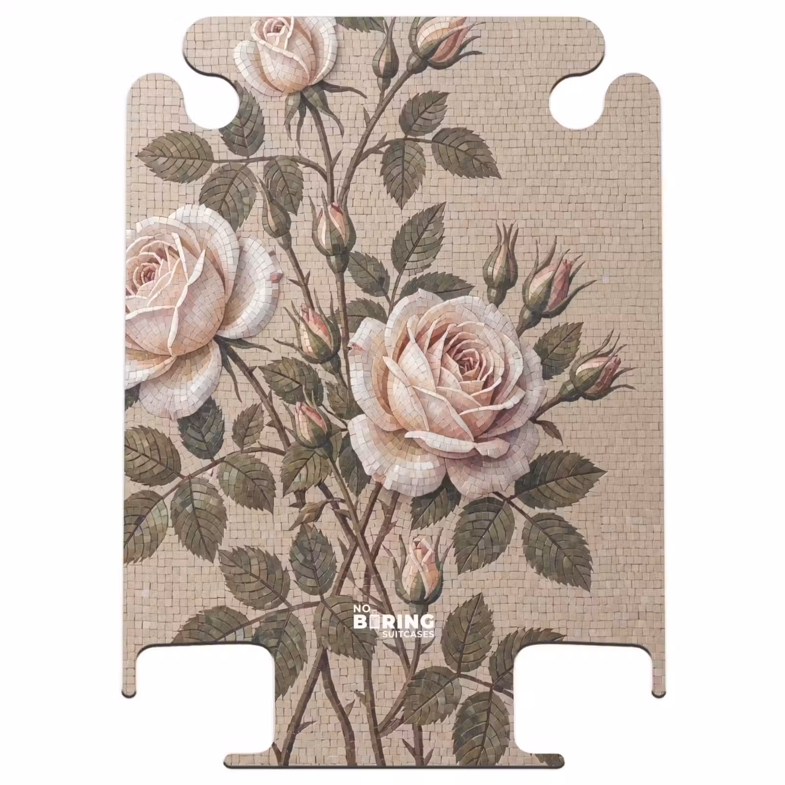 CaseSwap™ - Rose - Mosaic - Flowers - Classic - Beige — 1